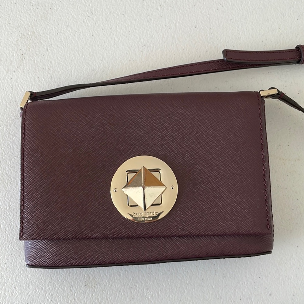Kate Spade Purple Stud Crossbody Purse